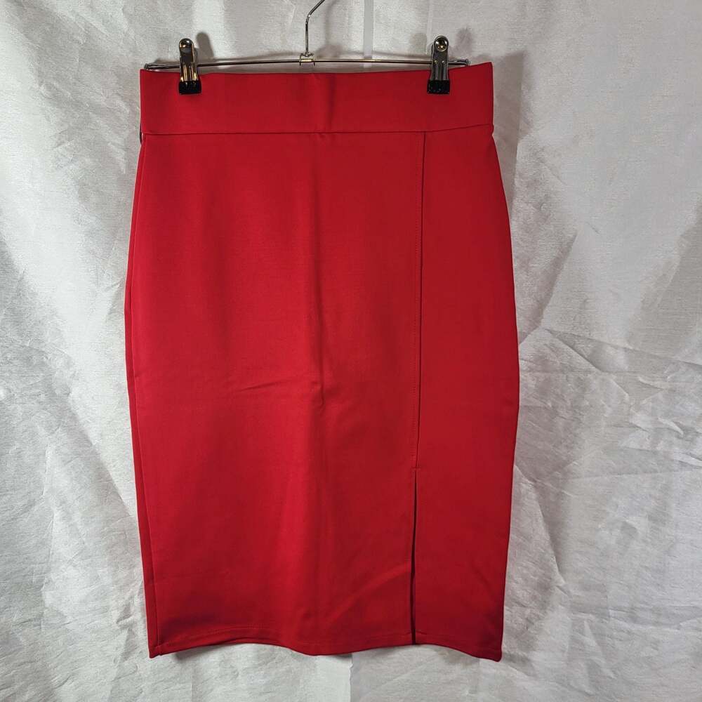 Urban Coco Women's High Waist Pencil Skirt with Side Slit
